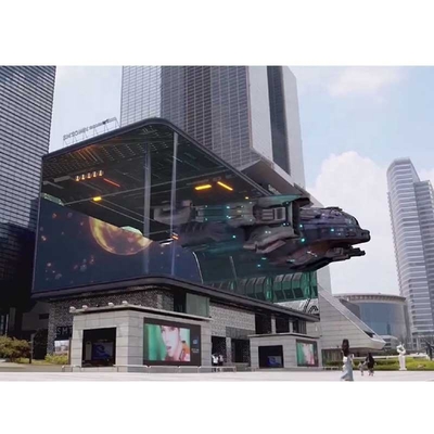 Dış mekan 3D süper geniş reklam ekranı tam renkli LED ekran kesintisiz video duvarları