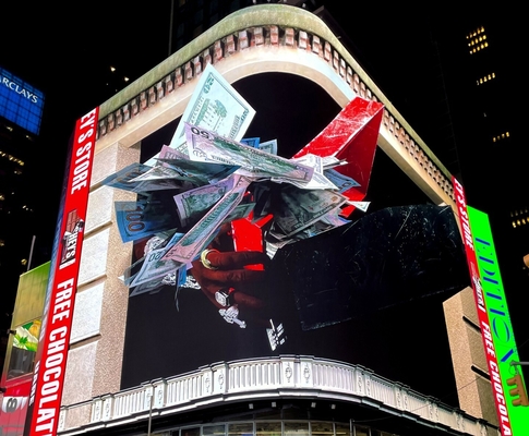 Dış Mekan 3D P5 P6 Ticari Billboard Reklam Binası Köşesi