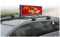 Araba 4g Wifi 5mm P5 için Çift Taraflı Reklam Taksi Üst Led Ekran Çatı