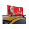 Taksi Led ekran video reklam tabelası 3.3mm açık benzersiz taksi çatı ekranı
